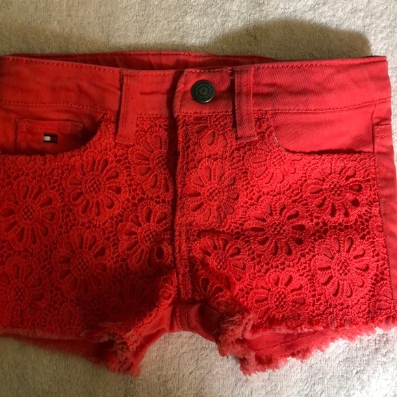 Tommy Hilfiger Other - TOMMY HILFIGER LACE  OVER FRONT SHORTS SIZE 2t